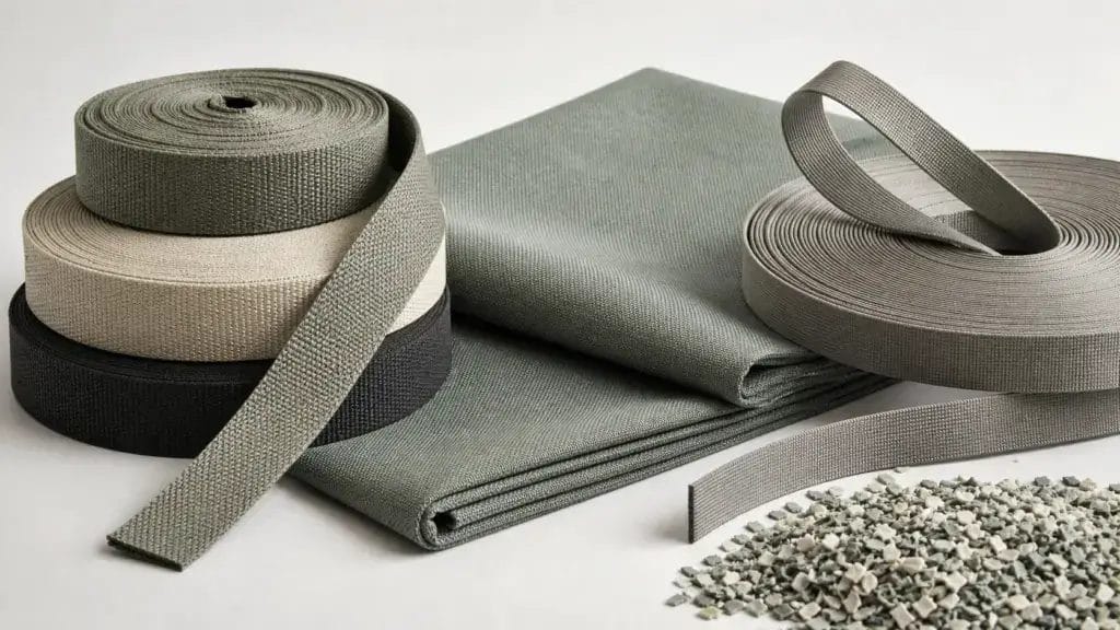 Recycled polyester webbing and rPET fabric used in GRS-certified pet products